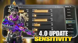 New Update 4.0⚡Best Sensitivity Code + Control Settings Pubg Mobile/Bgmi Sensitivity 2025