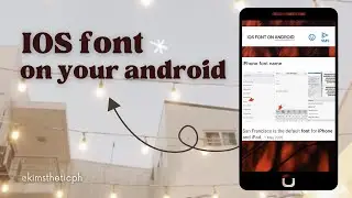 IOS FONT on your ANDROID | android tricks!