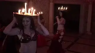 Танцевальный коллектив танец с свечами восточный.
