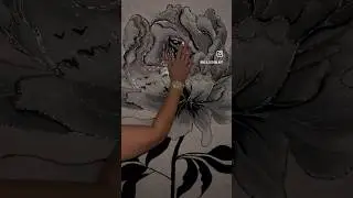 Монохромный пион по супер цене подробности в инстаграм @mila.design.art  #картинавинтерьер