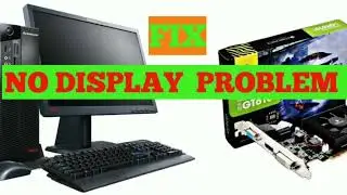 Graficard No Display Problem ll Motherboard no Display Screen ll How to install Graficard in PC