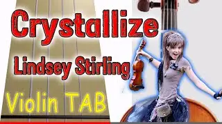 Crystallize - Lindsey Stirling - Backingtrack - Violin - Play Along Tab Tutorial
