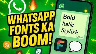 Use Stylish Fonts in WhatsApp Chat | New Fonts App 2025