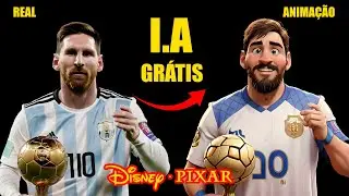 NOVA INTELIGÊNCIA ARTIFICIAL pra FAZER a Trend da Disney Pixar com FOTO ou VÍDEO de GRAÇA ilimitada!