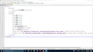 How to format text and embed files in HTML