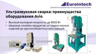 Обзор ультразвукового сварочного оборудования AVIO