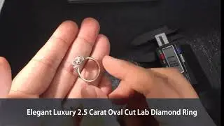 Elegant Luxury 2.5 Carat Oval Cut Lab Diamond Ring