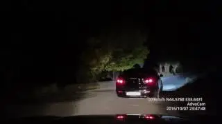 Чуть не въехал в лоб...