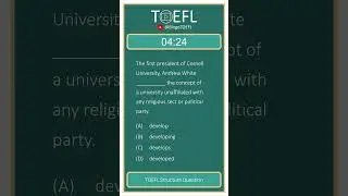 TOEFL Grammar Practice 