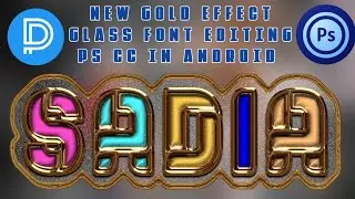 new golden Effect Glass Font | new glass font editing 2022 | glass font editing | fardeen designer