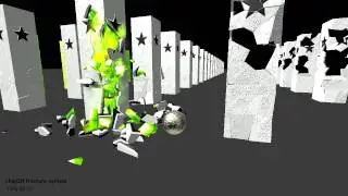 chipOff fracture system v1.1 performance test Unity 3D