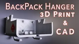 BackPack Hanger CAD and 3D print: Fusion 360 and Ultimaker 2+ print build