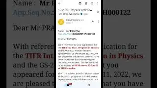 TIFR GS 2023 Selection| Int PhD | Physics | Pranjal | MM Sir