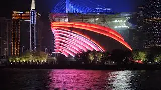 Обзор. Guangzhou China. Кантонская башня. Гуанчжоу Китай. Canton Tower. 广州塔