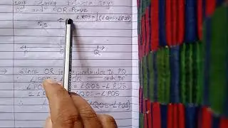 Lines and Angles(angles ROS=1/2(angles QOS -angles POS)