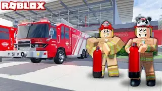 Panda ve Heronpuppy İtfaiyeci Oldu!! - Panda ile Roblox Pacifico 2