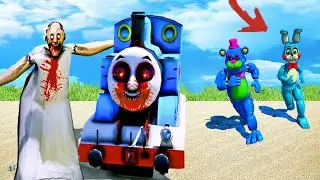 АНИМАТРОНИКИ ФРЕДДИ НАШЛИ GRANNY exe И THOMAS exe в ГТА 5 ФНАФ МОДЫ! GTA 5 FNAF MODS