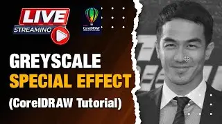 CorelDRAW Tutorial - Greyscale Effect | Cara Mengubah Foto Menjadi Hitam Putih Di CorelDraw