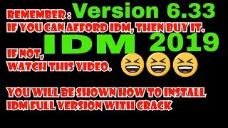 IDM(Internet Download Manager) Full Version with Crack 2019