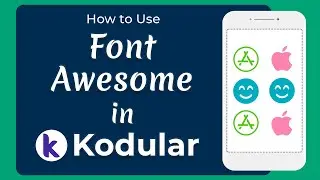 How to use Font Awesome in Kodular | Font Awesome Icons