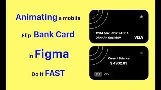 How to create an animated mobile flip card design in Figma in just minutes. [Updated]