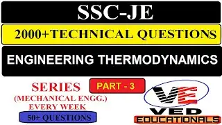 SSC JE Mechanical 2020 | 2000+ technical MCQs | solution in hindi | Thermodynamics | part 3