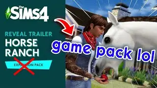 the sims 4 horse ranch looks like a game pack lol