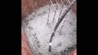 How to cast concrete footing of fence