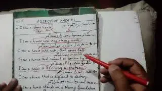 Adjective Phrases: Video 1 