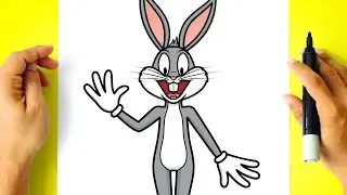 How to DRAW BUGS BUNNY - Looney Tunes