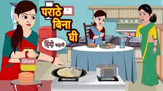 पराठे बिना घी Paratha Bina Ghee | Hindi Kahani | Bedtime Stories | Hindi Story | Kahani | Saas Bahu
