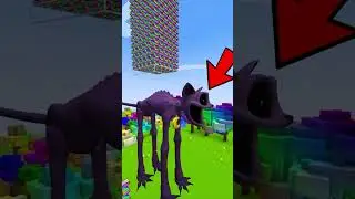 Super Strong Anvils ✨ VS Smiling Critters 🐱💜🧡 & Huggy Wuggy 💙 | Wait For It...🤩 #minecraft #shorts