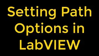 How to Set Path Options in LabVIEW