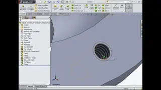 Hide and Show the Cosmetic Thread in Solidworks