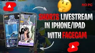 How to Livestream with Facecam on mobile. iPhone/iPad se Live kaise kare shorts mei