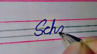 How to write School in English joint writing #shorts