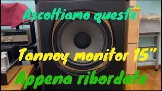 TANNOY MONITOR DA 15" APPENA RIBORDATE