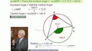 Central amp Inscribed Angles in a Circle