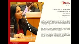 IRMAn Talks by Usha Mishra Hayes, PRM 19: Policy Influencing for Beginners