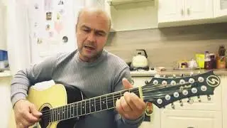 Дембеля, дембеля (Утро плывет над водой) - Андреич на 12 струнной гитаре