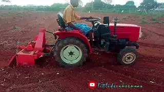 VST SAKTHI MINI TRACTOR with FIELD KING ROTAVATOR 24 BLADE @PATTATHARIVIVASAYI #pattatharivivasayi