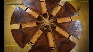 Reclaimed Cherry Barnwood Expanding Round Table | Tim McClellan
