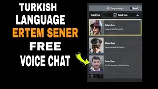 New Turkish language Ertem Sener free voice chat in PUBG MOBILE |Gaming Boy Amalkar|