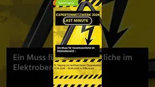 13. Expertennetzwerk für Verantwortliche im Elektrobereich