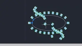 AutoCAD blocks, Array , Arrangement of blocks and dynamic blocks