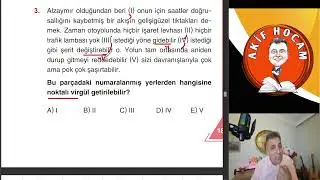 NOKTALAMA İŞARETLERİ SORU ÇÖZÜMÜ@YKS@TYT@KPSS@AKİF HOCAM@sureyayinlari