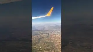 Uçağın kalkış anı - Kuşbakışı Ankara - Esenboğa Havalimanı