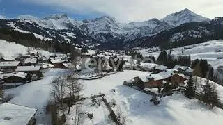 Aerial of buildings in Gstaad | Stock Footage - Envato elements