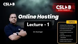 Online Web Hosting using #hostinger | CSLAB -Sikar