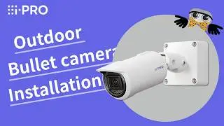 Wall mount installation of standard outdoor bullet camera